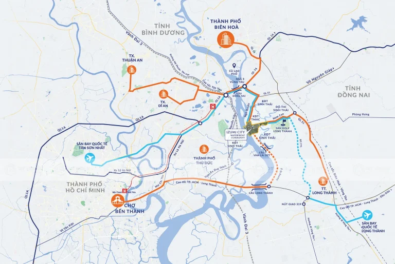 vị trí dự án izumi city