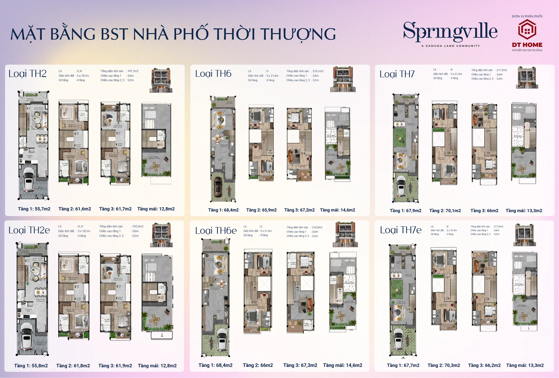 Layout Nhà phố Thời Thượng