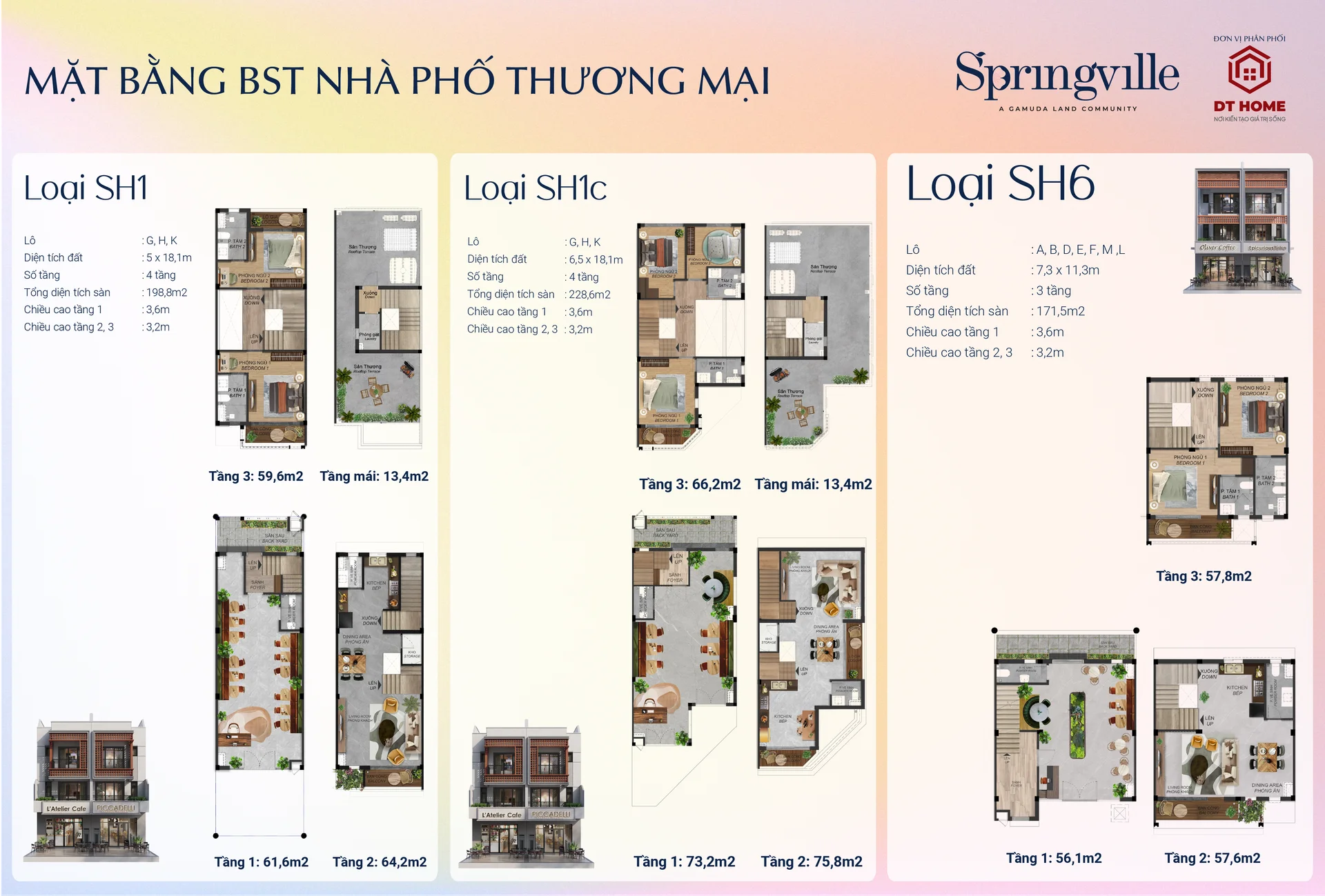 Layout Nhà phố Thương Mại
